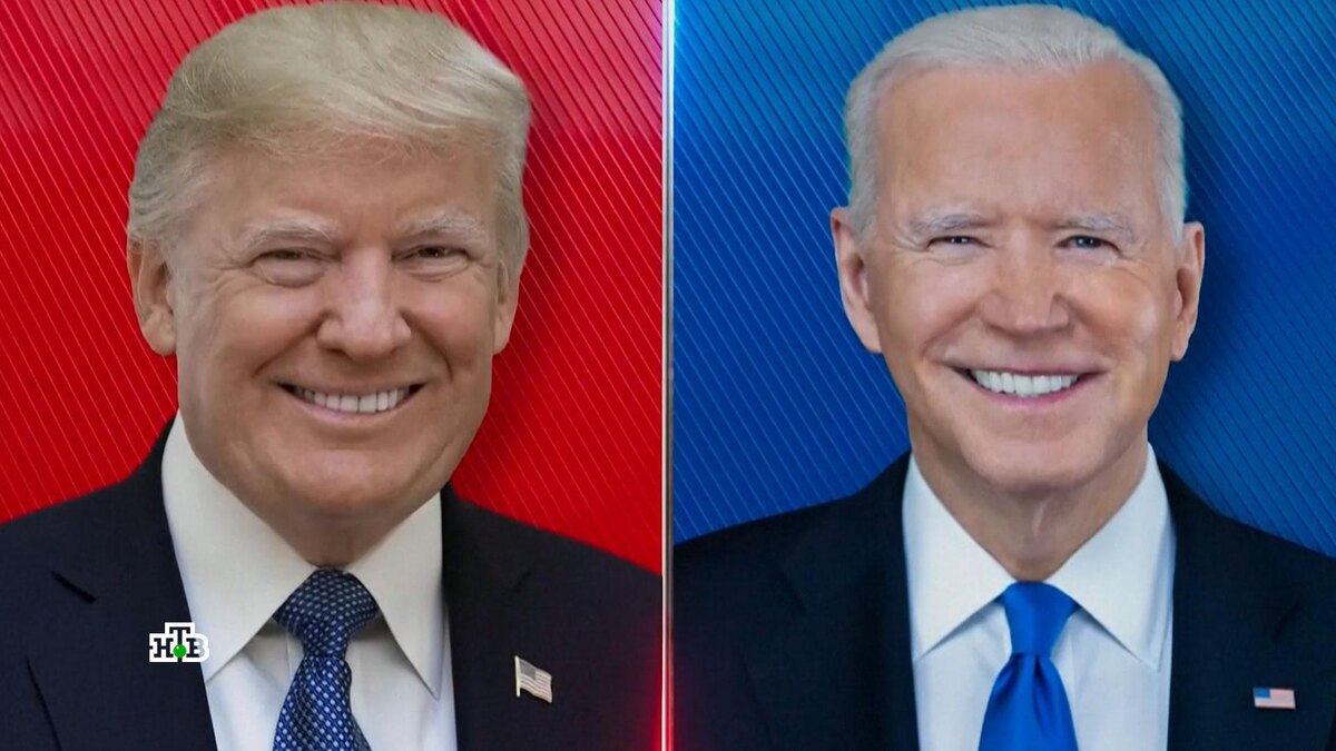 [ Смотреть видео на сайте НТВ ] Впервые в истории Америки в дебатах участвовали два президента — 45-й и 46-й.