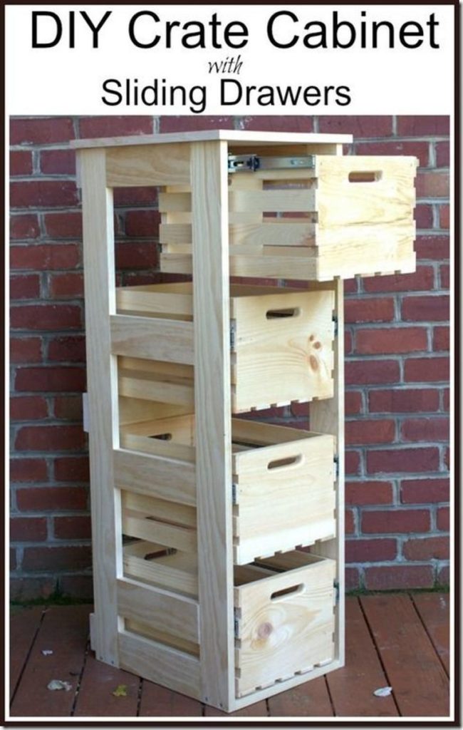 Чертовски крутые способы использовать деревянные ящики в интерьере