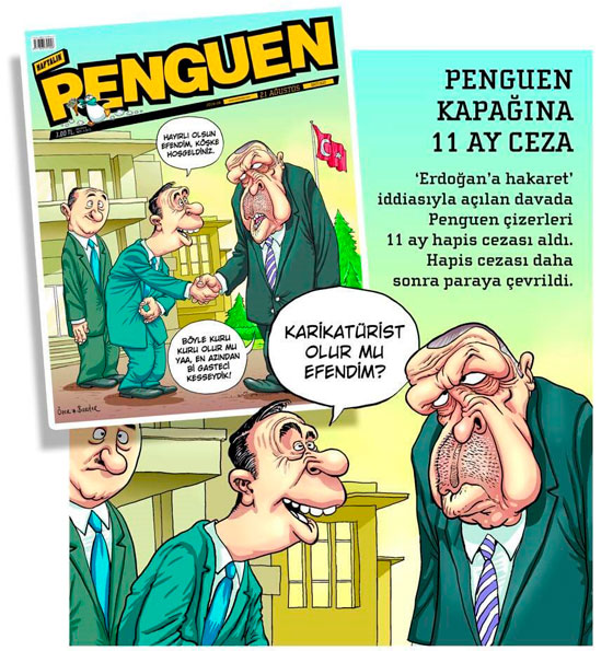 Карикатура на Эрдогана – 11 месяцев и штраф