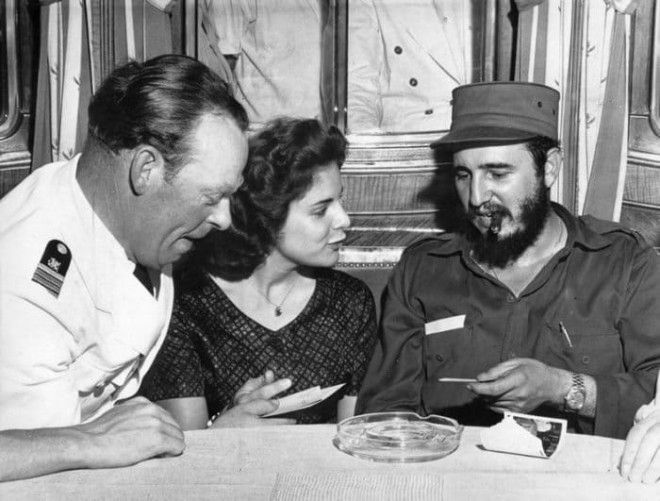 Марита Лоренц и Фидель Кастро 1959 Фото wasmedia