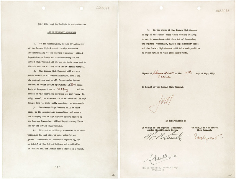 Две капитуляции Германии 1945 г вторая мировая, вторая мировая война, история