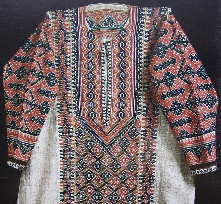 Древняя вышивка на крапивных рубахах вышивка,ю рукоделие