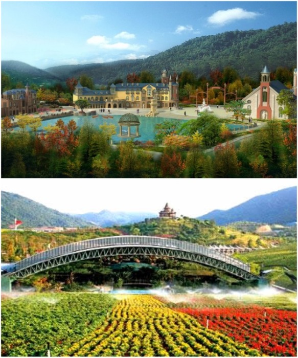 Архитектурные клоны: в Китае появились точные копии целых городов из других частей света китай,путешествие,страны,туризм