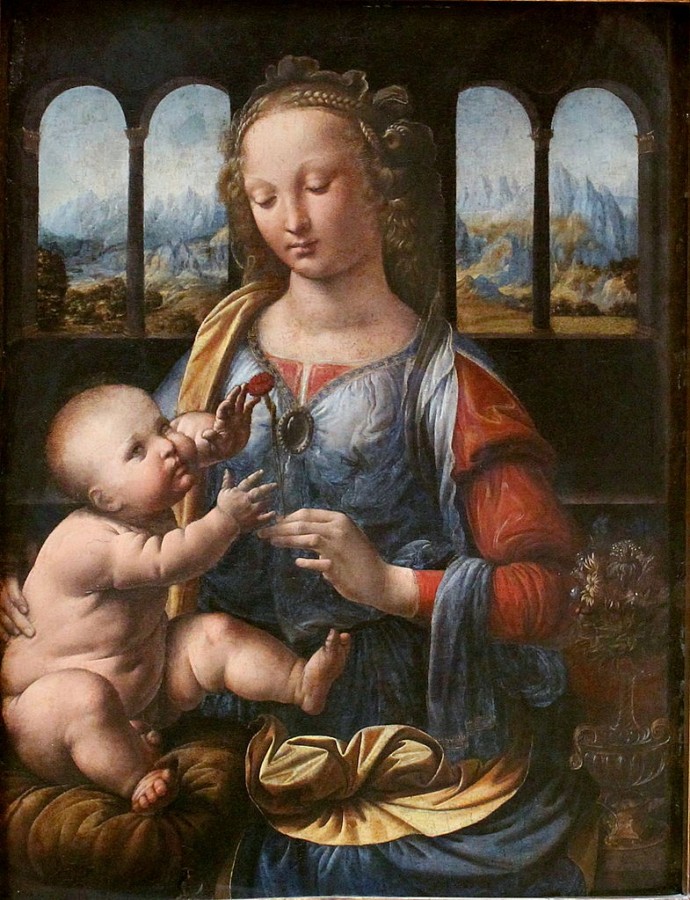 12 Leonardo_da_Vinci_Madonna_of_the_Carnation