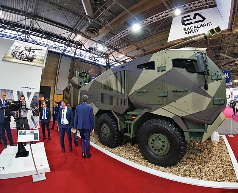 Автоматизация на колесах. Компания Excalibur Army представила самоходную гаубицу Morana оружие