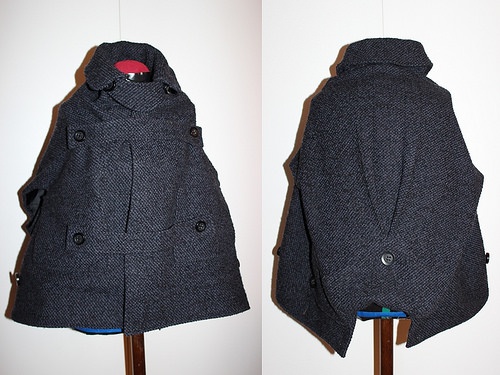 Переделка пальто в стильный кейп одежда