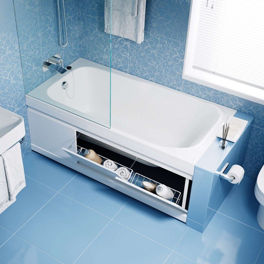 Ванная комната - это особенное пространство, где важен каждый штрих. И одним из ключевых элементов, способных преобразить этот интимный уголок, это экраны для ванны.-3