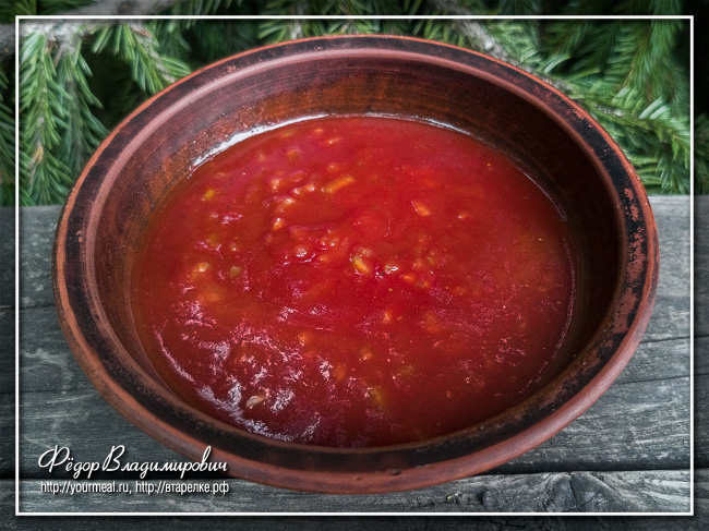Шашлычный соус времен СССР из томатной пасты соусы