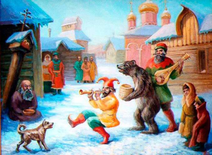 Медведей водили по дворам, также они участвовали в праздновании Масленицы, Святок. /Фото: cont.ws