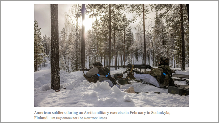 а вдруг Россия нападёт? Скриншот: The New York Times