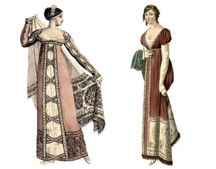 Стиль ампир в одежде 19 века