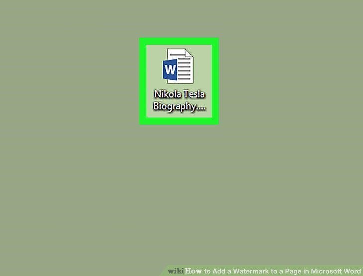 Image titled Add a Watermark to a Page in Microsoft Word Step 1