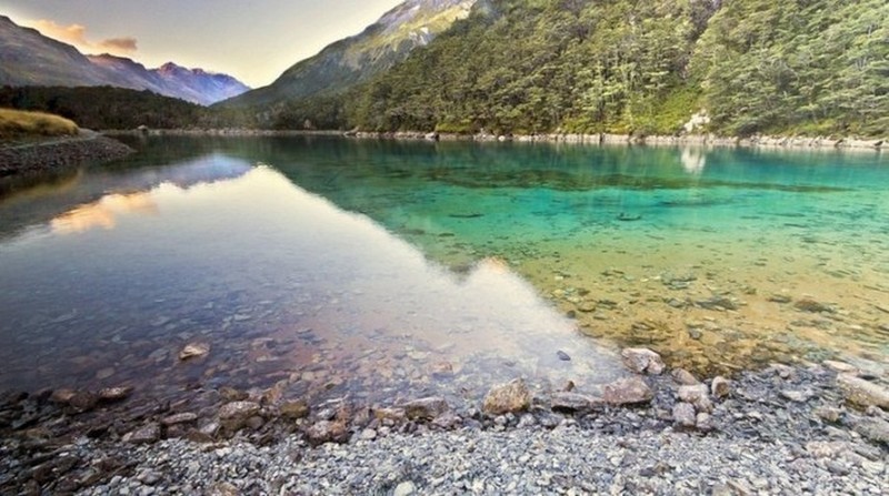 Самое чистое озеро на планете вода, новая зеландия, озеро