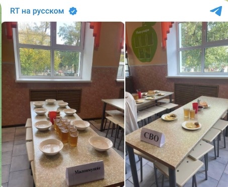   Фото: скриншот страницы т-г RT