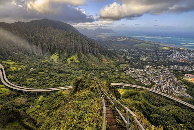 Лестница Хайку, Гавайи путешествия, факты, фото
