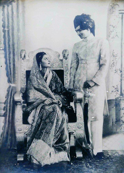 Махараджа Ман Сингх и махарани Гаятри Деви