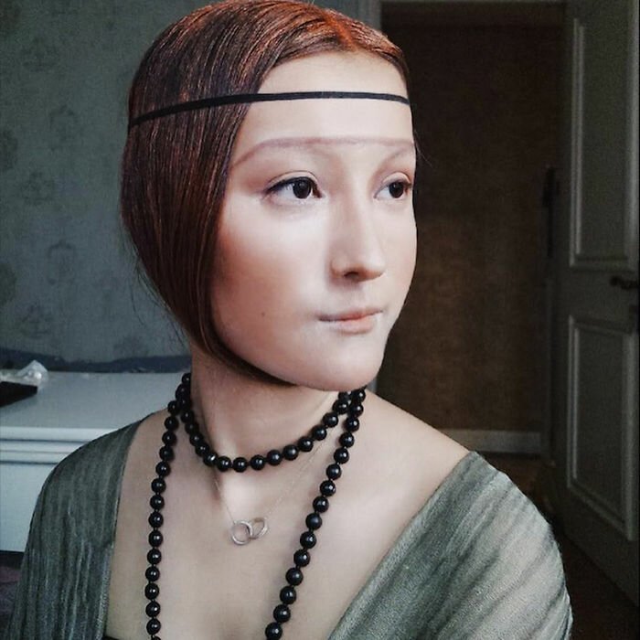 Китаянка с помощью макияжа способна превратиться в кого угодно 