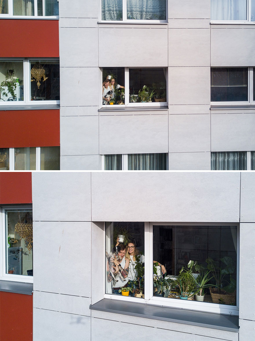 16 зарисовок о том, как люди проводят время в карантине, сделанные при помощи дронов 16 зарисовок о том, как люди проводят время в карантине, сделанные при помощи дронов