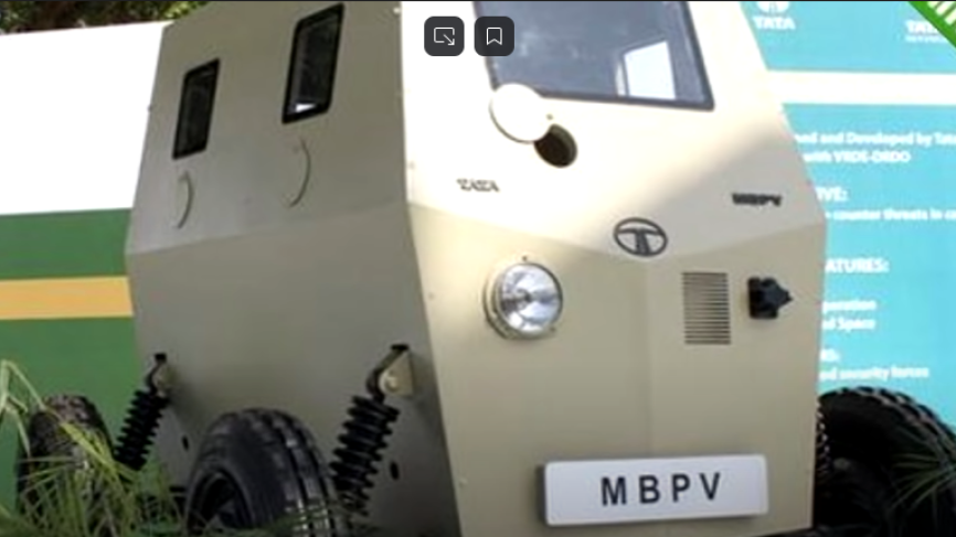 Компания Tata Motors выпустила сверхкомпактный бронемобиль MBPV