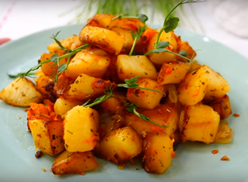 Вкусный и сытный картофель по-особенному (готовим в пост)