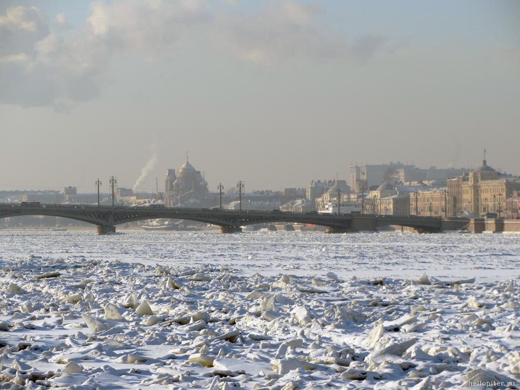 Нева зимой фото