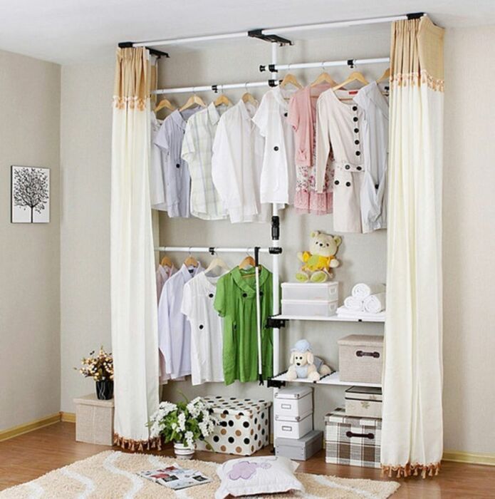 Полезные идеи для создания гардеробной в маленькой спальне гардеробная, можно, разместить, комнате, гардеробной, очень, будет, пространство, небольшой, полностью, любой, меньше, удобно, может, вполне, прямо, которое, шторы, небольшая, открытой