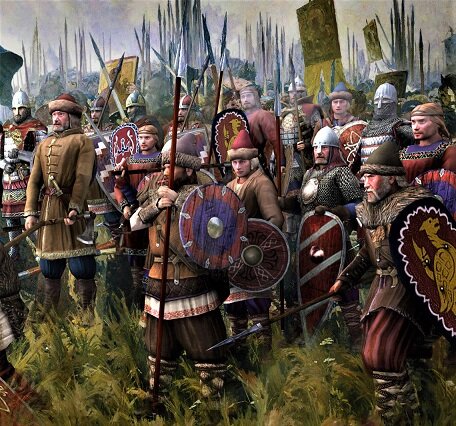 Здесь и далее по тексту размещены изображения княжеских дружинников, русских воинов и ополченцев первой половины XIII века