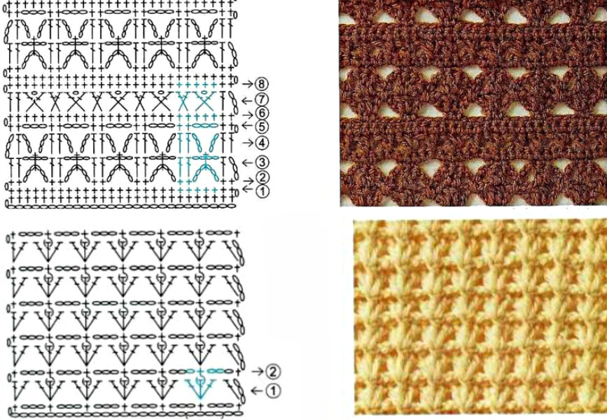 Узор столбиком крючком. Узор из столбиков с накидом. Узоры крючком с выпуклыми столбиками. Узор столбики крючком. Узор крючком с перекрещенными столбиками.