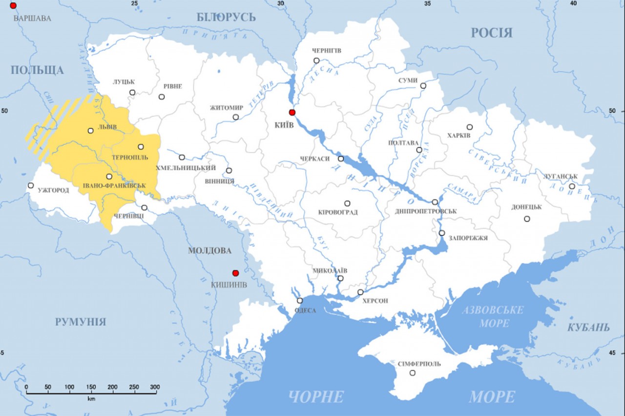 Карта Слободской Украины