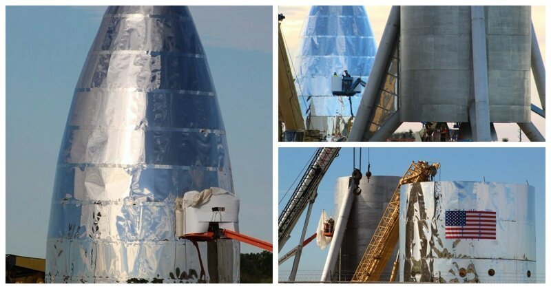 В сети появились фото сборки самой большой ракеты SpaceX - Starship SpaceX, Starship, Starshiphopper, elon, Илон Маск, космос