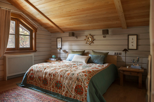 Спальня в деревянном доме идеи для дома,интерьер и дизайн
