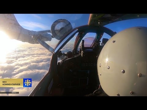 Воздушная дозаправка истребителей-перехватчиков МиГ-31БМ прошла в небе над Челябинском