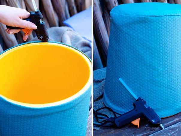 Простой пуфик для дачи своими руками Простой пуфик для дачи своими руками домашний очаг,мебель,пуфик,рукоделие,своими руками