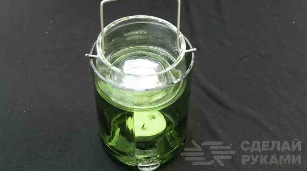 Настольный освежитель воздуха из стеклянных бутылок самоделкин