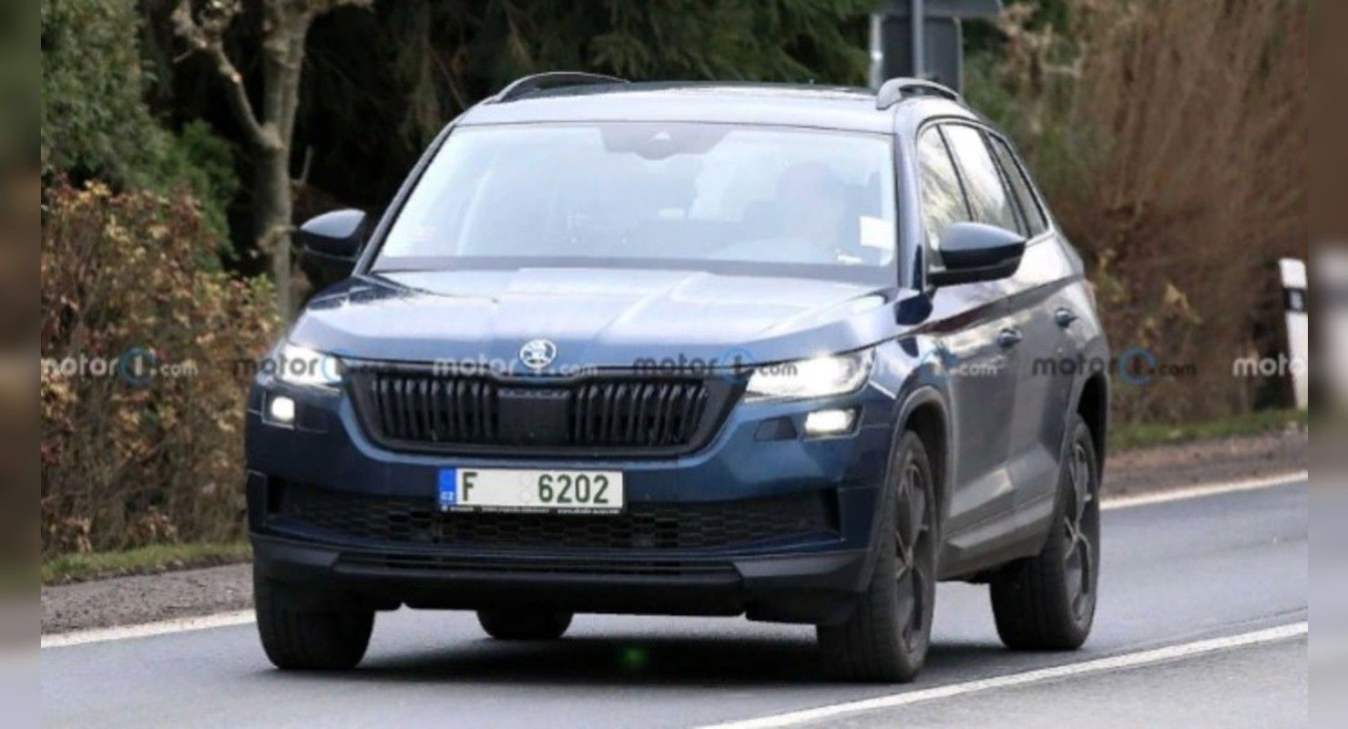 Фейслифтинговый Skoda Kodiaq 2021 года заметили с «обманчивым» камуфляжем