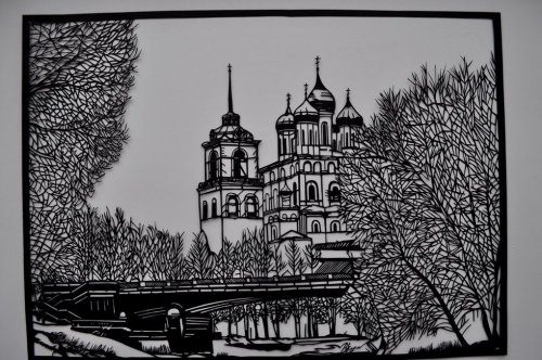 Картины, вырезанные из бумаги псковским художником Виктором Кушнаренко вдохновляемся,искусство,творчество