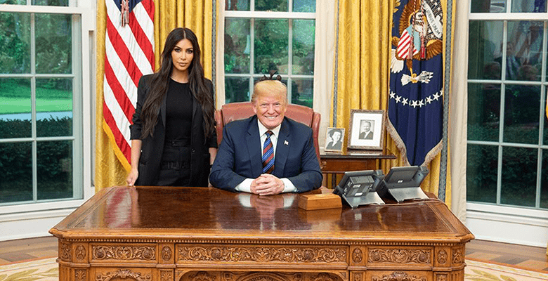 Ким Кардашьян встретилась с Дональдом Трампом в Белом доме