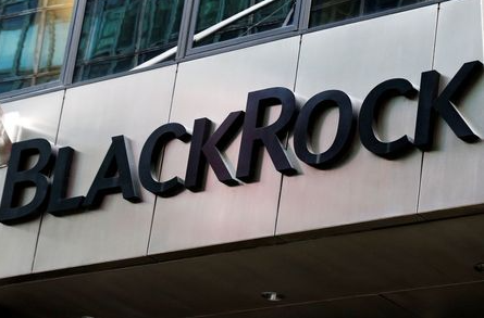 FILE PHOTO: The BlackRock logo is seen outside of its offices in New York City, U.S., October 17, 2016. REUTERS/Brendan McDermid/File Photo