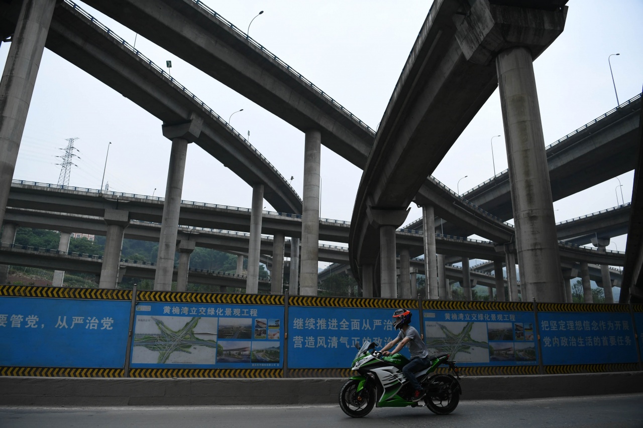 Пять уровней упорства китайцев: супер автомагистрали Чунцина автомобили,невероятное на дорогах