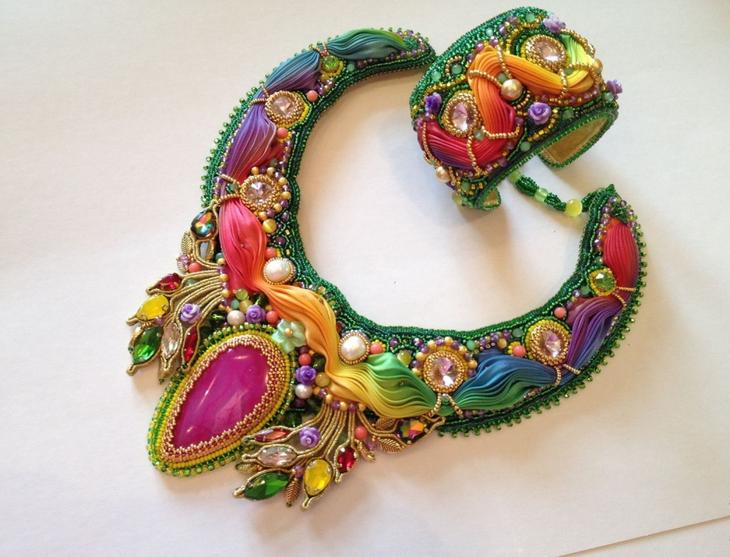 Рукоделие — техника шибори: мастер-классы, фото, идеи Рукоделие — техника шибори: мастер-классы, фото, идеи сделай сам,Украшения,шибори