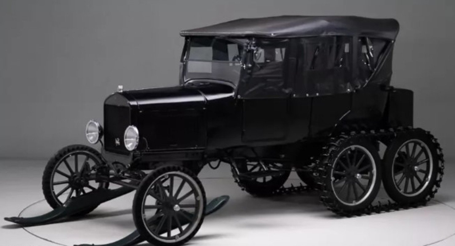 Зимний гусеничный Ford-снегоход – Model T 1926 года Автомобили