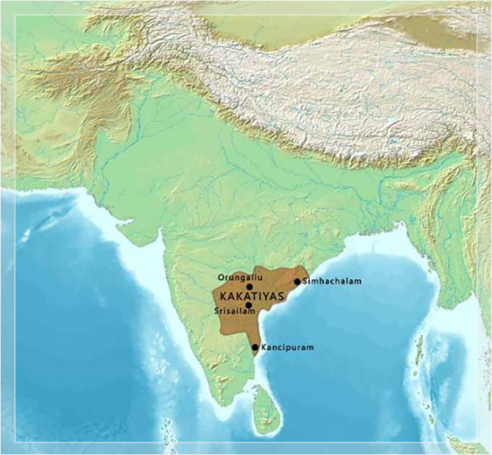 Карта царства Какатия, около 1150–1300 годов нашей эры.