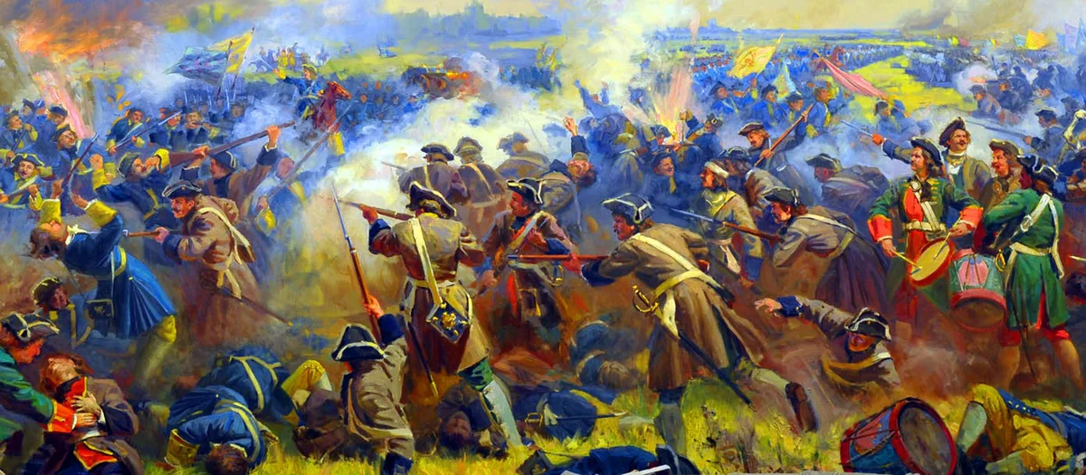 Военная хитрость Петра Великого в Полтавской битве