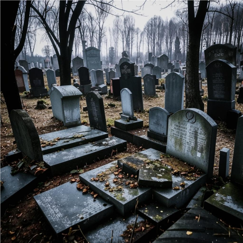 В Новосибирской области вандалы разгромили кладбище в Болотном