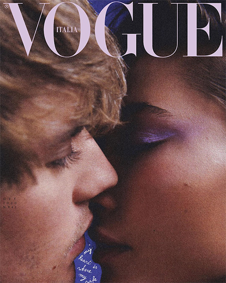 Джастин и Хейли Бибер появились на обложке Vogue и дали интервью о своих отношениях Звезды,Звездные пары