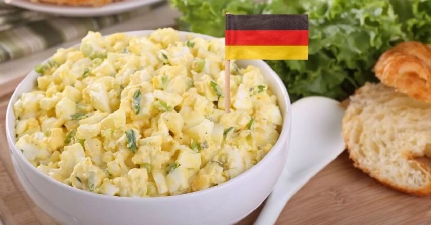 Немецкий яичный салат закуски,салаты