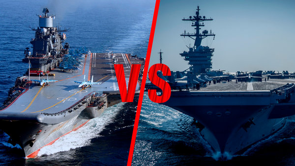 Битва титанов: "Адмирал Кузнецов" против авианосца "Nimitz"