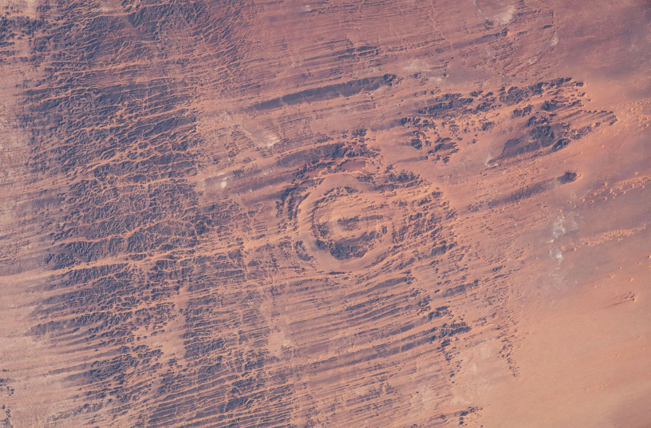 Снимок кратера Аорунга в Чаде