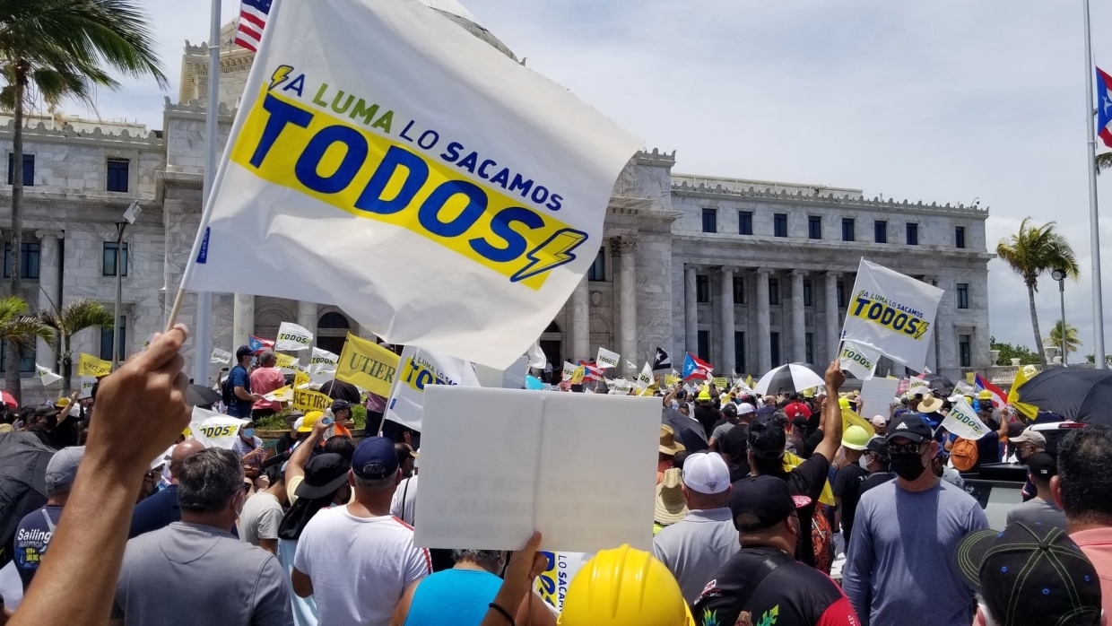 Пуэрториканцы выступили против грабительской приватизации энергетического сектора
