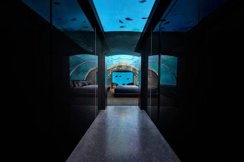 Волшебная подводная вилла на Мальдивах дизайн,Мальдивы,Подводный отель